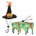 1 Set of Halloween Theme Pet Hat Decorative Cat Dog Scarf Pet Halloween Party Costume