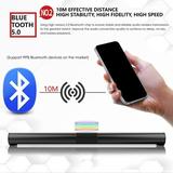 Motor Genic Wireless Bluetooth Sound Bar 4 Speaker TV Home Theater with FM AUX Ring Light