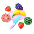 Patgoal Baby kitchen toy Plastic Cutting Vegetables and Fruits Educational Simulation Food Pretend Play Set Kitchen Interesting Toys