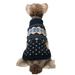 Baywell Christmas Dogs Sweaters for Small Dogs Turtleneck Red Dog Pullover Sweater Knit Warm Puppy Sweater Dark Blue XS