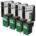 LD Remanufactured Inkjet Cartridge Replacement for Sharp UX-C70B (Black 4-Pack)