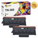 Toner Bank Compatible Toner Cartridge for Brother TN-360 HL-2140 2150 2150N 2170 2170W MFC-7320 7345DN Ricoh Aficio SP 1200 1210 Series Printer Ink Replacement (Black 2-Pack)