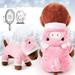 Cute Pet Costume Pink Pig Design Pet Warm Hoodies Costume for Small Dogs and Cats Halloween Christmas Cosplay Dress Up Clothes for Puppy Teddy Chihuahua Kitten