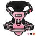 Astarin Dog Harness No Pull Extra Large Dog Harness with 2 Leash Clips Adjustable Soft Padded Dog Vest with Easy Control Handle Reflective No Choke Pet Vest Harness Pink XL