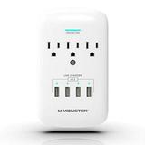 Monster Wall Tap Surge Protector with Wall Mount- Protection with up to 3 AC