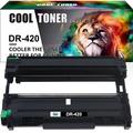 Cool Toner Compatible Drum Unit Replacement for Brother DR-420 for FAX-2840 MFC-7360N MFC-7240 FAX-2940 HL-2240D DCP-7055 Printer(Black 1-Pack)