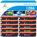 True Image 10-Pack Compatible Toner Cartridge for HP 128A CE320A Work with HP LaserJet Pro CP1525NW CP1525N CM1415FN CM1415FNW MFP Printer (4*Black 2*Cyan 2*Magenta 2*Yellow)