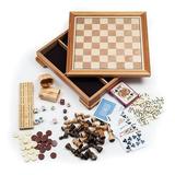 12-2072 7-In-1 Chess Backgammon Deluxe Game Set