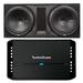 Rockford P2-2X12 Dual 12 P2 Series in Ported Box with P1000x1bd Punch Amplifier