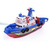 Dream Lifestyle Marine Rescue Boat Model Toy Kids Music Light Water Spray Electric Marine Rescue Fire Boat Model Education Toy Great Holiday Birthday Gifts Random Color