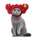 Cute Pet Hat Halloween Red Crab Hat Pet Dog Cat Hat Dress up Headdress Small Dog Cat Cosplay Costume Decorative Hat Pet Accessoires