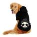 Dog Pet Pullover Winter Warm Hoodies Cute Puppy Sweatshirt Small Cat Dog Outfit Pet Apparel Clothes A4-Black Medium