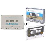 Audio Cassette Tape with 60 Minutes Convenient Recording Blank Cassette Tape Records Speech Recorder Tape