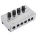 Meterk HA400 Ultra-compact 4 Channels Mini Audio Stereo Headphone Amplifier with Power Adapter