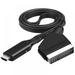Scart to HDMI-compatible Converter Digital Cables SCART Adapter Cable Black 3 Feet 1Pack