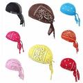 Cycling Bandana Skull Cap Beanie Lightweight Adjustable Cotton Biker Hat Hood Headband Headscarf Doo Rags Head Wraps Costume