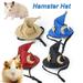 Vnanda Small Pet Halloween Costume Guinea Pig Wizard Hat with Scarf and Bow tie Sets Lizard Witch Head Accessories Hamster Cap for Hedgehog Chinchilla Ferret