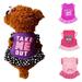 Cheers.US Pet Dress Shirt Cute Dog Sundress Printed Dog Princess Dress Puppy Summer Apparel Clothes Dog Skirt Shirt with Ruffles Dress for Small Dog Cats Puppy