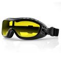 BobsterÂ® Night Hawk Gloss Black Frame Yellow Lens