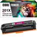 Cool Toner 1-Pack Compatible Toner Cartridge for HP 201X CF400X for Color Laserjet Pro MFP M277dw M252dw M277n M277c6 M252n M277 Replacement Toner Printer Ink Magenta