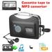 Portable Cassette to MP3 Converter USB Cassette Audio Music Player Tape to MP3 Converter - Walkman Cassette Player Recorder with 3.5mm Earphones