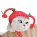 Cute Pet Hat Dog Cat Cosplay Cap Handmade Knitted Woolen Yarn Cap Funny Costume for Pet Kitten Puppy Birthday Christmas and Halloween