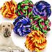 XL Dog Chew Toys for Aggressive Chewers 6 Pack Almost Indestructible Dog Balls for Large Dogs Heavy Duty Dental Cotton Dog Rope Toy for Medium Dogs Puppy Teething Chew Toys Interactive Dog Toys