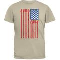 4th Of July Stars and Strings Guitar American Flag Sand Adult T-Shirt - Large