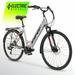 Hyper Bicycles 36V 700C Commuter Electric Bike for Adults Pedal-Assist 250W Mid-Drive E-Bike Motor Matte Gray