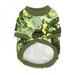 Wisremt Pet Cat Dog Clothes Pet Sweatshirt Chihuahua Dog Shirt Puppy Dog Costumes for Small Medium Dogs Pet Dog Clothing Pet Outfit Light Green