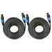 2 MK Audio MKSSM50 Speakon Male to Speakon Male 50 Ft. True 12 Gauge Wire PA DJ Pro Audio Speaker Cable