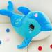 1pcs Kids Gift High-quality Dolphins Pillow Doll Plush Toys Dolphins Doll Baby Gift Plush Animals Blue