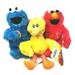 Sesame Street Elmo & Cookies Monster & Big Bird 9-11 Stuffed Animal Plush Toy Set Of 3