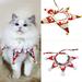 Windfall Pet Christmas Collar Snowflake Bell Collar Star Shape Neck Ornaments Pet Costume Bandana Scarf for Puppy Kitty Dog Cat