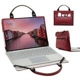 Lenovo THINKPAD P1 Gen 4 Laptop Sleeve Leather Laptop Case for Lenovo THINKPAD P1 Gen 4 with Accessories Bag Handle (Red)