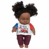 qucoqpe 12Inch Black Baby Doll Set - African American Doll Set |Realistic Baby Doll Black Girl and Boy Baby Doll | Baby Dolls for 2 Year Old Girls | Doll Baby Toy for Toddlers | Toddler Baby Doll