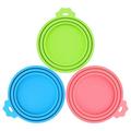 3pcs Pet Food Can Cover Pets Food Can Lids Silicone Pet Food Can Lid Universal Pet Food Can Cover Dog Cat Food Can Lids Cat Dog Food Can Fresh Keeping Lid for Most Standard Size Dog Cat Food Can