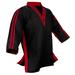 Black Red Taekwondo Top Only Demo Team V-Neck Karate Jacket Gi Freestyle Competition Martial Arts (#3)