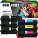 Cool Toner Compatible Toner for Xerox 106R01597 106R01594 106R01595 106R01596 Phaser 6500 WorkCentre 6505 Printer Ink (3 Black Cyan Magenta Yellow 6 Pack)