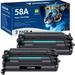 CF258A 58A Black Toner cartridge With Chip Compatible with HP 58A CF258A m404 Toner cartridge for HP Laserjet Pro M404n M404dn MFP M428fdw M428fdn M404dw M428dw Printer Ink | 2-Pack