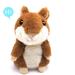 NOGIS Talking Hamster Plush Toy Repeat What You Say Funny Kids Stuffed Toys Talking Record Plush Interactive Toys for Birthday Gift Kids Early Learning