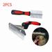 EIMELI 2PCS Grooming Rake Undercoat Brush for Dogs Long Hair Long Tooth Undercoat Rake Dog Comb Deshedding Tool Set for Husky Long-haired Cats