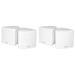 (4) Rockville Cube 3.5 30w RMS White Home Theater Wall Speakers+Swivel Brackets