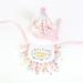 Cat Bandana Princess Cat Costumes for Cats Cute Lace Dog Bandanas and Cat Crown Accessories for Cats Small Dogs Pink Outfit for Birthday Party