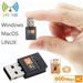 lulshou USB WiFi Adapter AC600Mbps Dual Band 2.4/5GHz Wireless USB Mini WiFi Network Adapter 802.11 Mini Wireless for Laptop/Desktop/PC