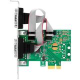 PCIE to Two Serial Port DB9 Card RS232 COM Port PCIE PCI Express Expansion Adapter Card