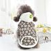 Dog Winter Warm Little Daisy Print Coat Winter Coral Fleece Teddy Warm Clothes Cute Padded Coat for Small Dogs Winter
