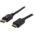 Kaybles DP-HDMI-3FT 3 ft. DP to HDMI Cable Gold Plated DisplayPort to HDMI Cable 1080p Full HD for PCs to HDTV Monitor Projector with HDMI Port