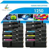 True Image 10-Pack Compatible Toner Cartridge for Dell 331-0778 Work with 1250C 1350CNW 1355CNW C1760NW C1765NFW Printer (4*Black 2*Cyan 2*Magenta 2*Yellow)