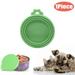 1/3/4Pieces Pet Food Jar Lid Universal BPA Free Silicone Jar Lid for Dog and Cat Food Jar Lid